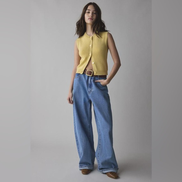 BDG Tops - BDG Santorini Cropped Sweater Vest